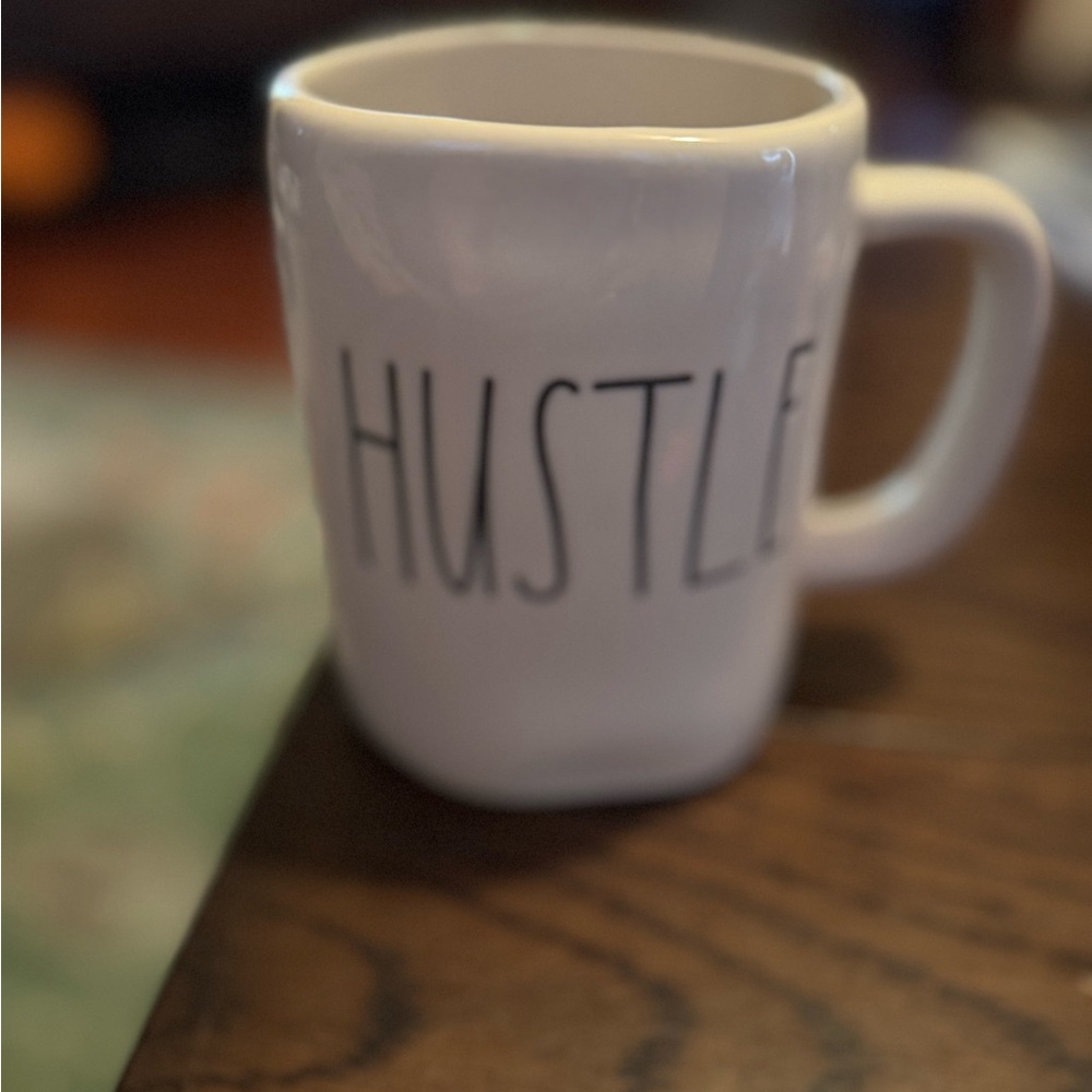 White Ceramic Hustle Mug